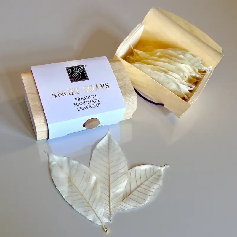 Pure Elegance – Luxury White Leaf Soap - leaf soap type 3
