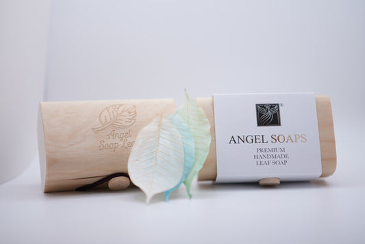 Angel Soaps leaf-shaped soap 