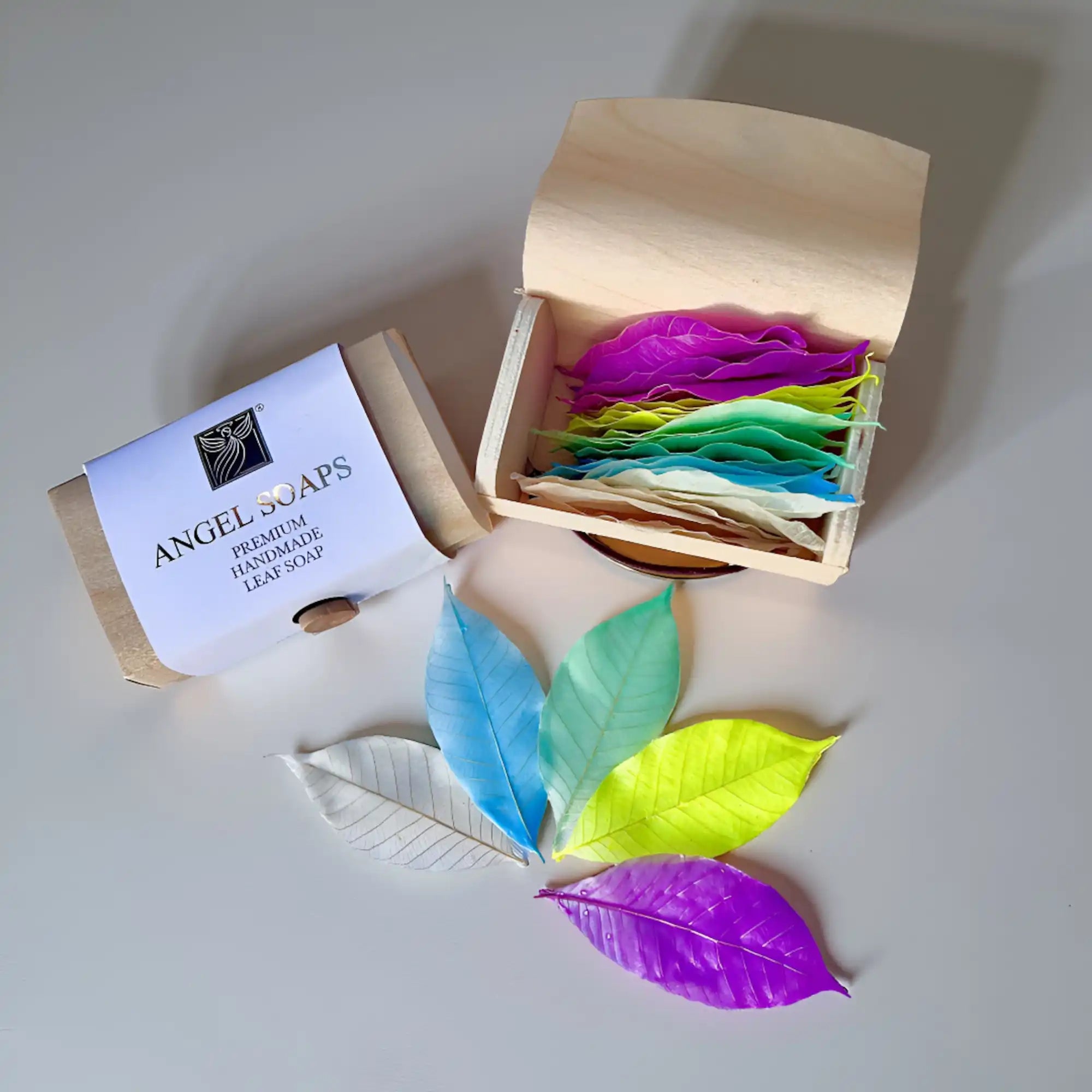 angel soap leaves, soap leaf, travel soap, gift