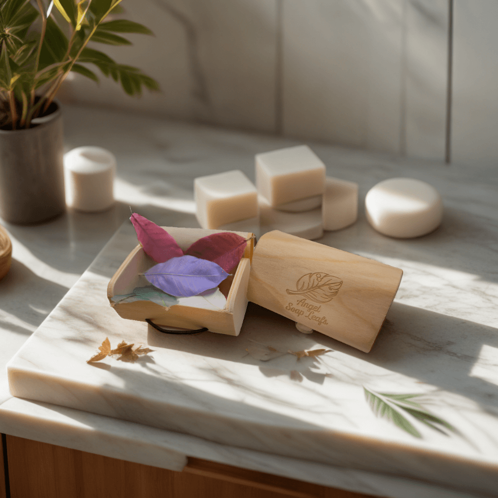 Load video: soap leaves 🍃 ,angel soaps